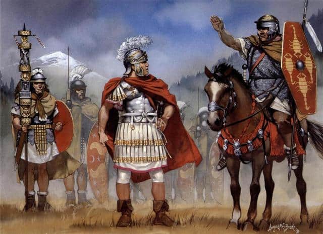Legionarios romanos