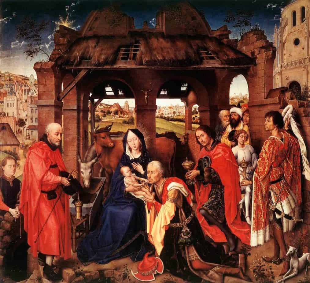 Adoración de los Magos.  Rogier van der Weyden.